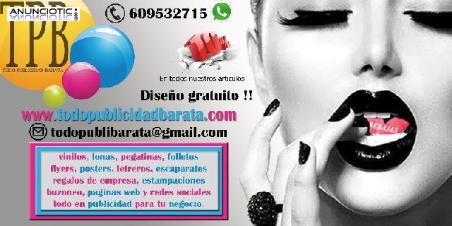 Flyer, folletos, poster, vinilos, lonas, dise&ntilde;os