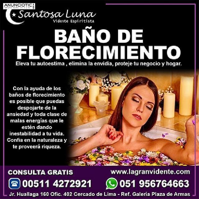 Ba&ntilde;os De Florecimiento � Maestra Santosa Luna