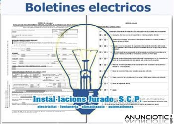 Boletines eléctricos Barcelona y alrededores