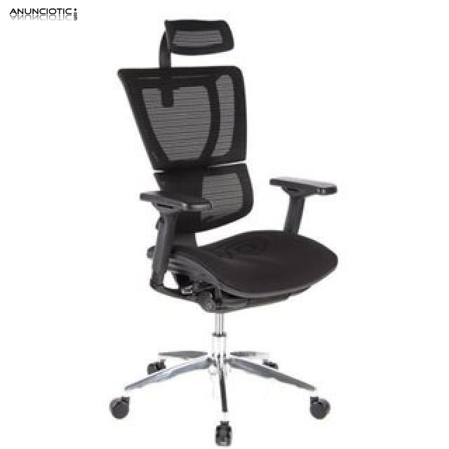 Sill&oacute;n neptuno regulable 100% color negro