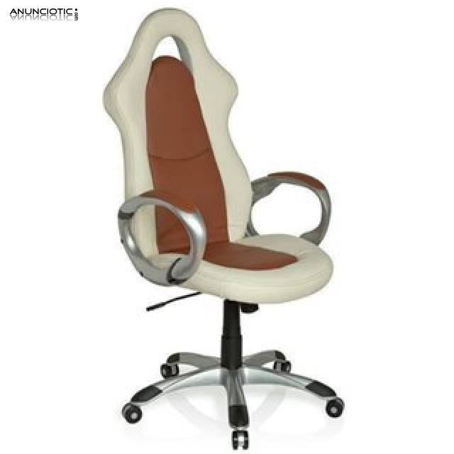 Silla a racer sport elegance polipiel marr&oacute;n