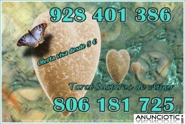TAROT SUSPIROS DE AMOR VISA 5� 10 MIN. TAROT 806 SOLO 0,42CM MIN. 