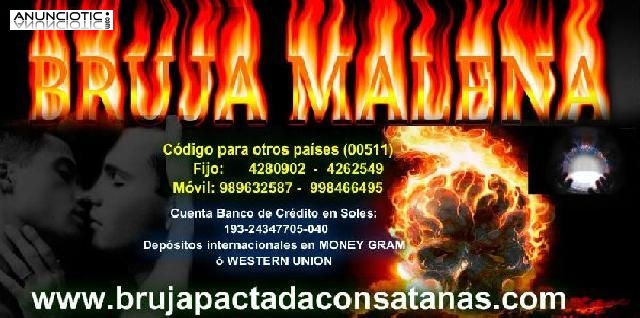 Amarres inmediatos por la &uacute;nica bruja pactada con Satan&aacute;s Bruja Malena.