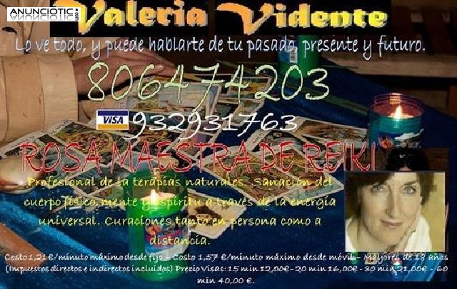 Valeria, Clarividente, su clientela le avala, 13� 20 min, Tarot certero