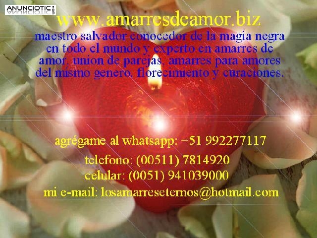Hechizos y conjuros de amor a cargo del Maestro Salvador