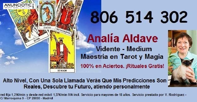 Tarotista de famosos Analia Aldave