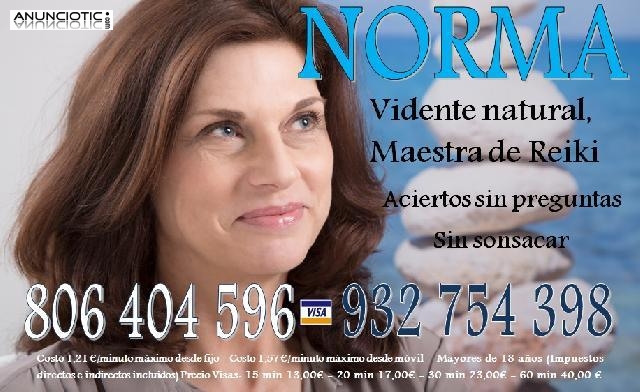Norma, vidente, garant&iacute;a de acierto, tarot sincero 806 404 596