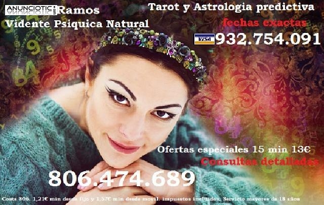 Tus predicciones exactas. Vidente M&oacute;nica Ramos! Segura, fiable 806 474 689.