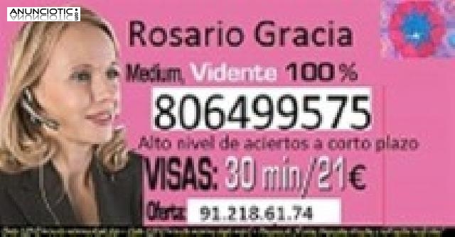 Vidente Rosario, alto acierto, 806 499 575. Medium. Tarot 13� 20 min