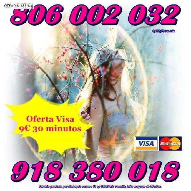 Tarot y Videncia por visa 9� 30 min. Tarot 806 s&oacute;lo 0,42 cm min. 