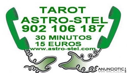 TAROT  **ASTRO-STEL**  902 106 187  / 30 MINUTOS = 15�