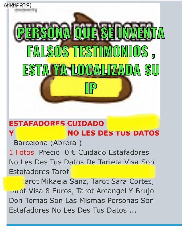 ESTA PERSONA SE EST&Aacute; INVENTANDO Y CALUMNIANDO A QUIEN NO ES LO QUE DICE