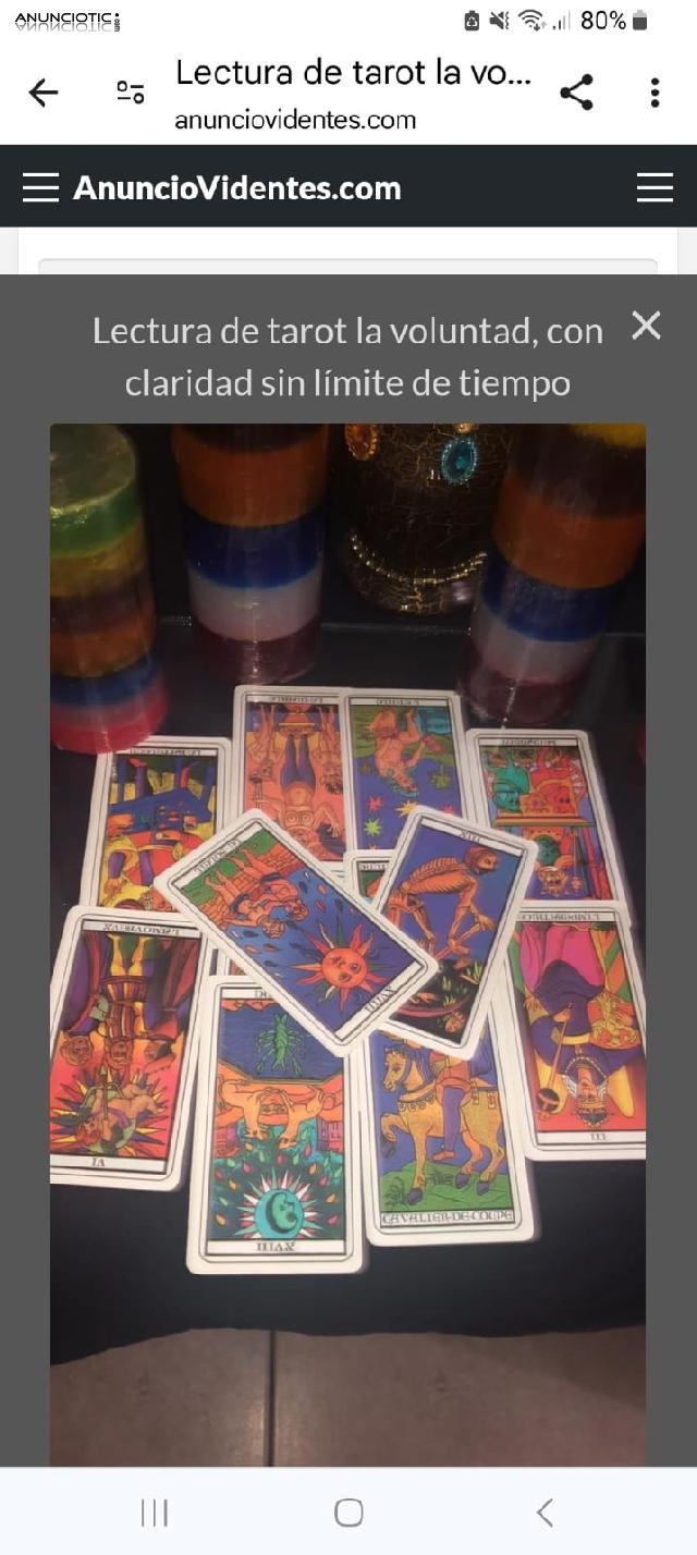 Lectura de tarot  la voluntad sin l&iacute;mite de tiempo 