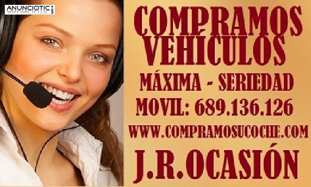 Compramos Veh&iacute;culos. Trato al momento en efectivo. M&aacute;xima Serieda