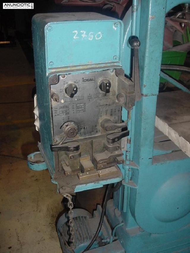 Sierra vertical con soldador