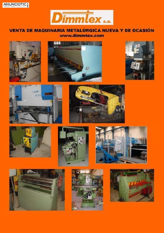 Maquinaria metalurgica de ocasi&oacute;n