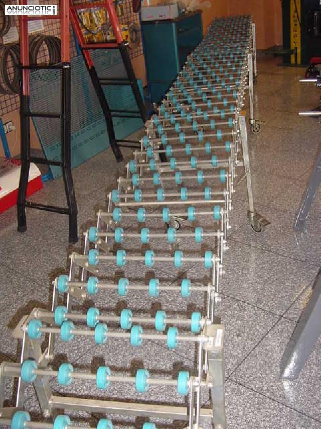 L&iacute;nea de rodillos extensible