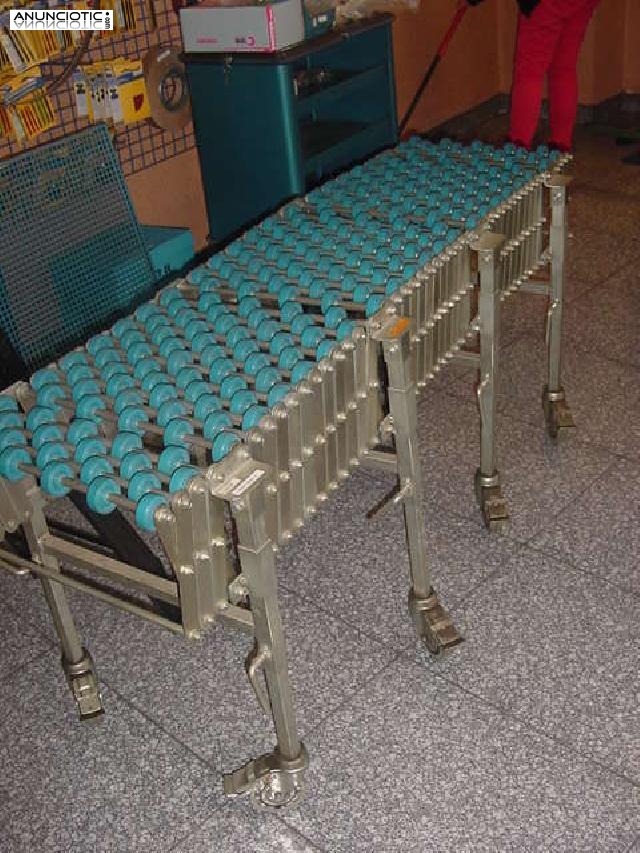 L&iacute;nea de rodillos extensible