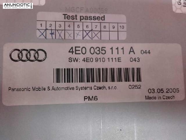 Cargador de cd audi a6 a&ntilde;o 2005