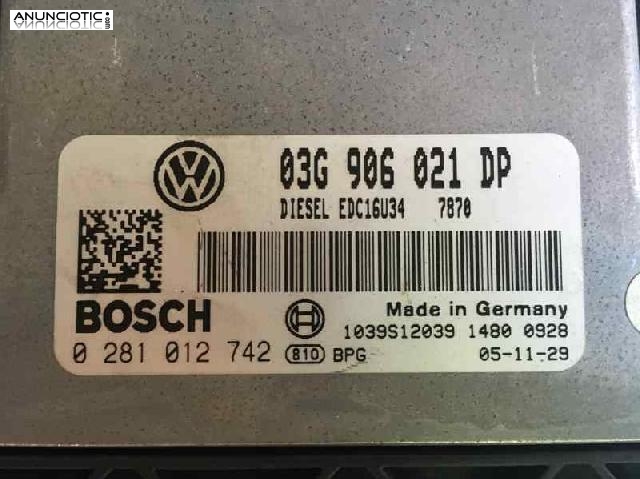 Centralita volkswagen 03g906021dp passat