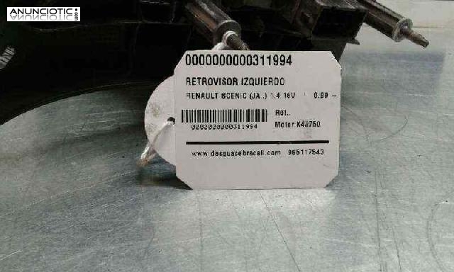 Retrovisor izq. renault scenic (311994)
