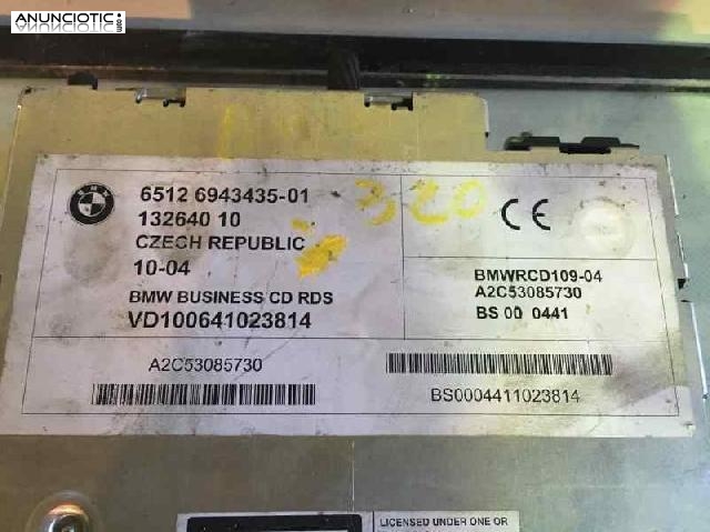 Radio bmw 6512694343501 serie 3