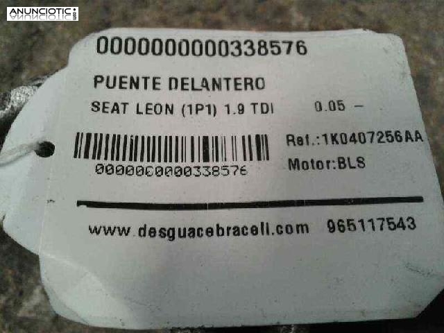 Puente delantero 1k0407256aa de