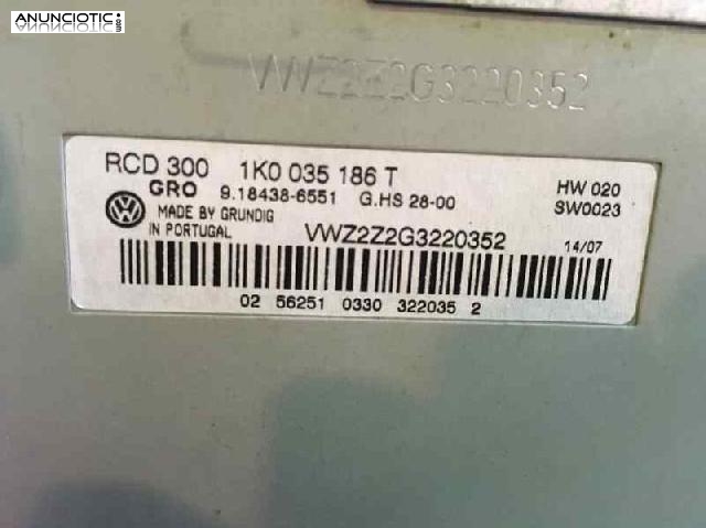 Radio volkswagen 1k0035186t passat