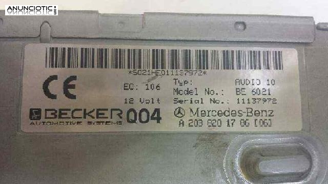 Radio 128236 mercedes clase c (w203) 