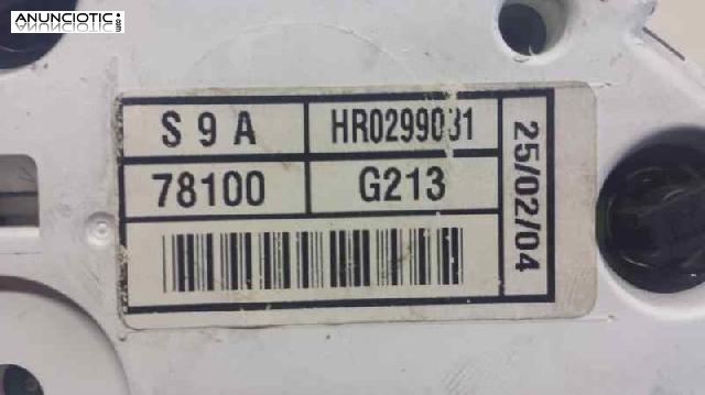 129105 cuadro honda cr-v 2.0 vtec