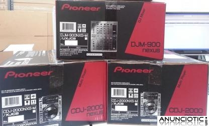 2x Pioneer CDJ-2000 Nexus + 1x Pioneer DJM-900 Nexus Edición Limitada Blanco
