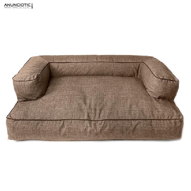 Cama para perros TK-Pet Iris tipo sof&aacute; color marr&oacute;n deluxe