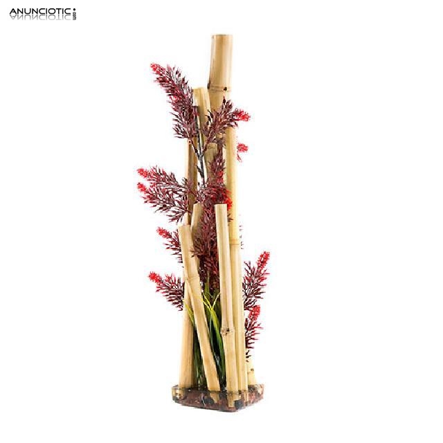 Bamb&uacute; con base decoraci&oacute;n de acuario