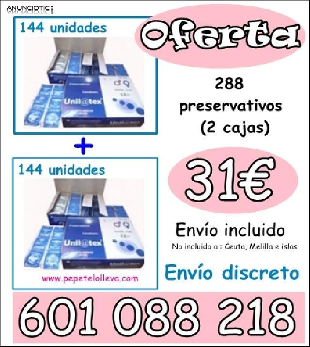 288 preservativos 31�  env&iacute;o incluido y de forma discreta