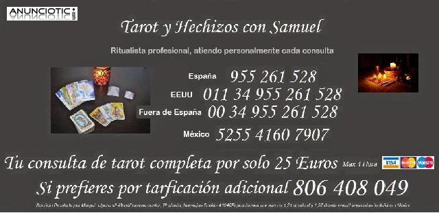 Tarot y Hechizos con Samuel, tel&eacute;fono fijo