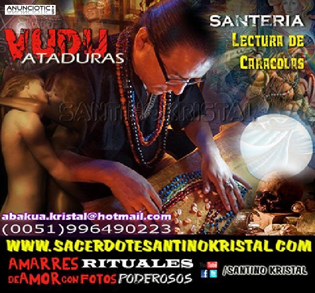 SANTINO KRISTAL realiza VERDADEROS HECHIZOS VUD&Uacute;. 100%SEGUROS