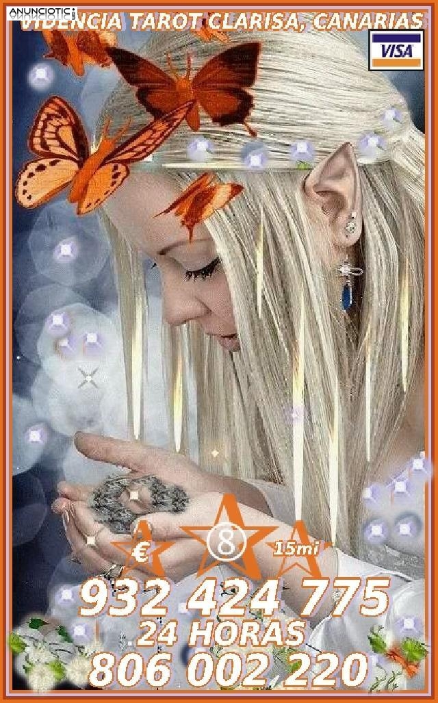 Oferta tarot Clarisa Barato Visa  desde 8� 20 mtos 932 424 775 las 24 horas