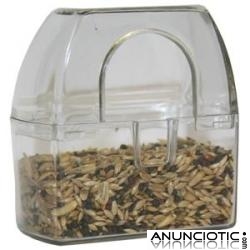 Comedero cerrado de pl&aacute;stico para canarios