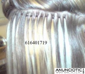 Oferta, pongo extensiones microloop pelo natural incluido a 1,5� c/u zaragoza