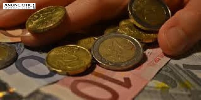 oferta de pr&eacute;stamo de dinero en serio y sencillo 