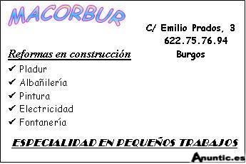 PEQUE&Ntilde;AS REFORMAS EN CONSTRUCCI&Oacute;N