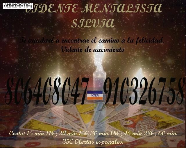 VIDENTE MENTALISTA SILVIA. No enga&ntilde;o, te dir&eacute; toda la verdad. 806408047