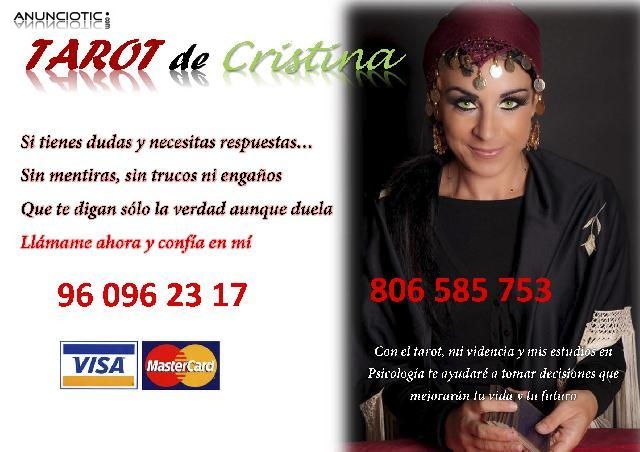 Tarot y videncia de Cristina. Tarot barato, r&aacute;pido y fiable.