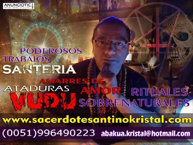 SANTINO KRISTAL realiza VERDADEROS HECHIZOS VUD&Uacute;. 100%SEGUROS