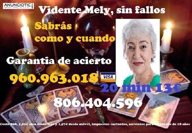 Mely, medium y vidente 806404596 Tarot garant&iacute;a de acierto