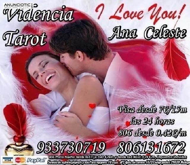 Videntes y Tarotistas Ana Celeste, desvelaremos todas tus dudas.Visa 7�/15m