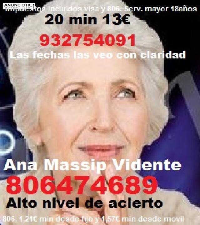 Muy buena vidente Ana Massip 806474689 Solo si quieres o&iacute;r la verdad