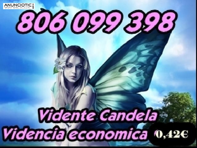 Tarot bueno y econ&oacute;mico 0,42 euros/min.---- 806 099 398. Candela.