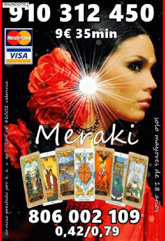 Videncia y Tarot  del Amor Promoci&oacute;n Visa 7� 25 min. 910 312 450 / 806 002