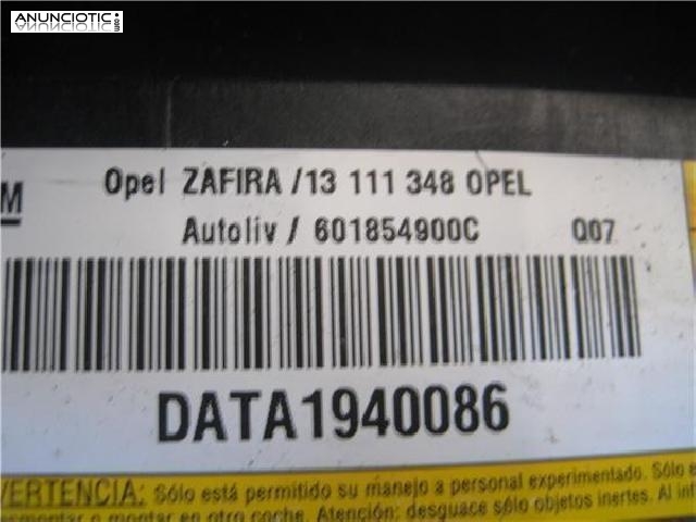 301237 airbag opel zafira b 2005 1.7